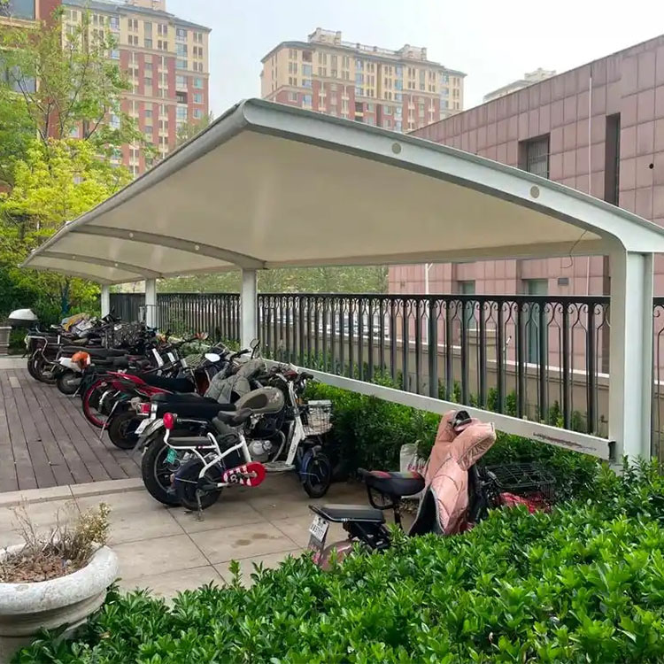 洪雅县膜结构电动车棚